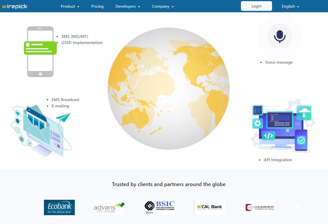 Wirepick Inc. Landing Page